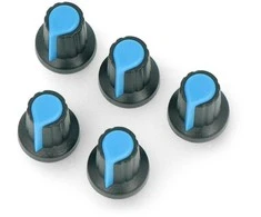 Oem Potenciometro rankenėlė mėlyna - 6/14mm - 5 vnt