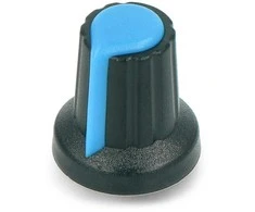 Oem Potenciometro rankenėlė mėlyna - 6/14mm - 5 vnt
