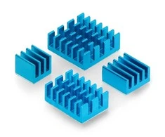Oem Radiatorių rinkinys, skirtas Raspberry Pi - su šilumos perdavimo juosta - mėlyni - 4 vnt