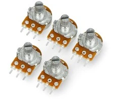 Oem Rotacinis potenciometras 1MOhm tiesinis 1/5W B1M - 5 vnt