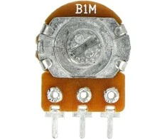 Oem Rotacinis potenciometras 1MOhm tiesinis 1/5W B1M - 5 vnt