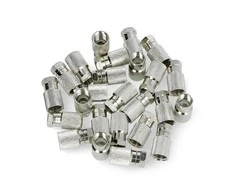 Wtyk Oem SAT F kištukas 9.7 mm RG11 kabeliui - varis - 25 vnt