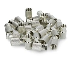 Wtyk Oem SAT F kištukas 9.7 mm RG11 kabeliui - varis - 25 vnt
