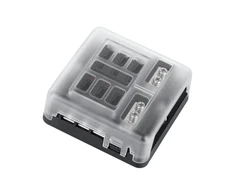 Cabletech Oem FB-6 saugiklių dėžė su neigiamu bėgeliu ir LED