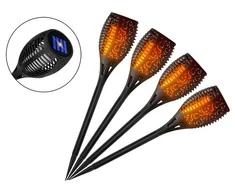 Oem Saulės lempa LED žibintuvėlis - 4vnt