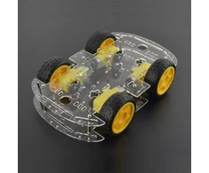 Oem Stačiakampė 4WD 4 ratų roboto važiuoklė su DC variklio pavara