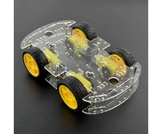Oem Stačiakampė 4WD 4 ratų roboto važiuoklė su DC variklio pavara