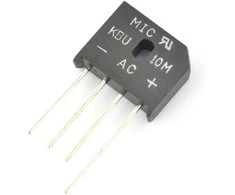 Oem Tilto lygintuvas KBU10M - 1000V/10A - plokščias - 5 vnt