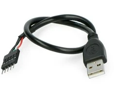 Oem USB A laidas 0.3m su kištuku 1x5