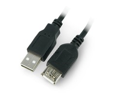 ART KABUSB2 A-A 3M AL-OEM-111 prailginimo kabelis USB 2.0 A vyriškas-A moteriškas 3 m oem