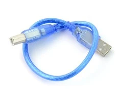 Oem USB laidas A-B - 30cm - mėlynas