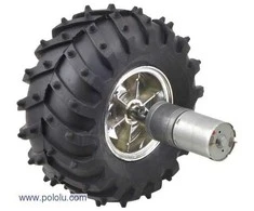 Oem Variklis Pololu 25Dx58L Su Pavara 499:1 6V 12RPM