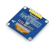 OLED ekranas mėlynas, 1.3” (B), 128x64px SPI/I2C, tiesios jungtys, Waveshare 10451
