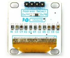 OLED grafinis ekranas Velleman VMA438 0.96'' 128x64px I2C mėlynas