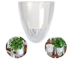 Oliz Savaime laistantis gėlių vazonas – 14.5 cm – baltas – su