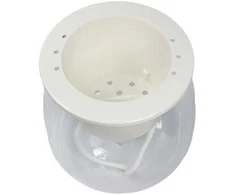 Oliz Savaime laistomas gėlių vazonas - 10.2 cm - baltas - automatinis augalų laistymas