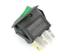 Oem On-Off IRS-101-8C/D 12VDC/20A su apšvietimu - žalias