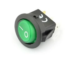 Oem On-Off IRS-101-8C/D 12VDC/20A su apšvietimu - žalias