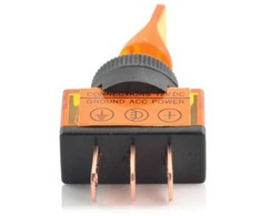 Oem ON-OFF jungiklis ASW-14D su LED, 12V/20A - oranžinis