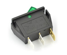 Oem On-Off jungiklis IRS-101-1B - 250VAC/16A - žalias