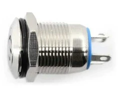 Oem ON-OFF jungiklis monostabilus - PBW-12BPW - 2A/250V - plokščias raudonas