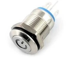 Oem ON-OFF jungiklis monostabilus - PBW-12BPW - 2A/250V - plokščias raudonas/žalias