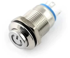 Oem ON-OFF jungiklis monostabilus - PBW-12BPW - 2A/250V - žalias