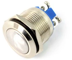 Oem ON-OFF jungiklis monostabilus - PBW-19BS - 2A/250V išgaubtas