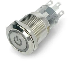 Oem ON-OFF jungiklis monostabilus - plokščias - mėlynas - 12V