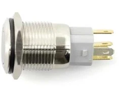 Oem ON-OFF jungiklis su fiksacija - PBW-16AP - 2A/250V - plokščias raudonas apvalus
