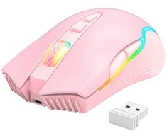 ONIKUMA CW905 Rožinė belaidė žaidimų pelė 2.4G