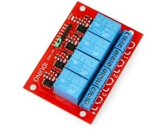 Openplatform Relės modulis Iduino 4 kanalai - 10A/250VAC kontaktai - 5V ritė