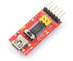 Openplatform Keitiklis USB-UART FTDI FT232RL miniUSB + USB laidas