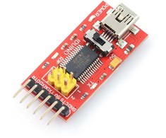 Openplatform Keitiklis USB-UART FTDI FT232RL miniUSB + USB laidas