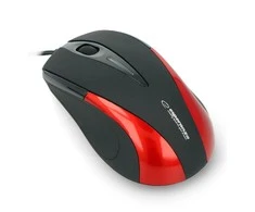 Optinė pelė USB (raudona) Esperanza