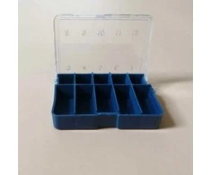 Oem Organizatorius 10 skyrių - mėlynas - 59x47x15mm - Plastikinė dėžutė - uždaras konteineris