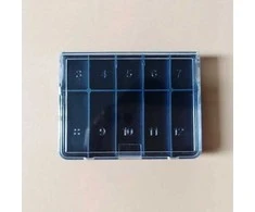 Oem Organizatorius 10 skyrių - mėlynas - 59x47x15mm - Plastikinė dėžutė - uždaras konteineris