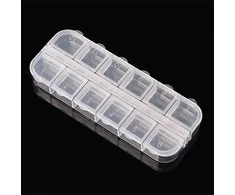 Oem Organizatorius 12 skyrių 130x50x15mm - konteineris smulkiems daiktams - dėžutė