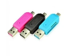 Oem OTG USB adapteris – MicroUSB – SD/T-Flash kortelių skaitytuvas – OTG kortelių skaitytuvas