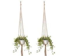Oem Pakabinamas gėlių stovas - 105 cm - Virvės kabykla - Macrame - Boho