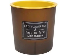 Oem PATIO savaiminio drėkinimo vazonas - 22 cm baltas plastikinis vazonas