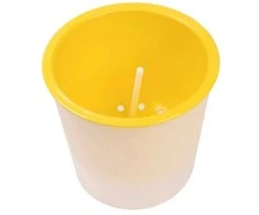 Oem PATIO savaiminio drėkinimo vazonas - 22 cm baltas plastikinis vazonas