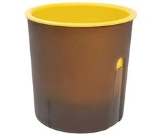 Oem PATIO savaiminio drėkinimo vazonas - 22 cm baltas plastikinis vazonas