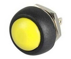 Oem PBS-33B momentinis mygtukas - geltonas - 250V-1A - 12mm - monostabilus - apvalus