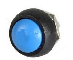 Oem PBS-33B momentinis mygtukas – mėlynas – 250V-1A – 12 mm – monostabilus – apvalus