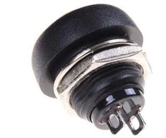 Oem PBS-33B momentinis mygtukas - raudonas - 250V-1A - 12mm - monostabilus - apvalus