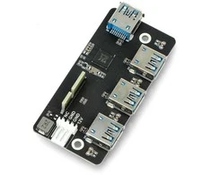 PCIe į USB 3.2 adapteris HUB 4x USB - suderinamas su Raspberry Pi CM4 - Waveshare 18899