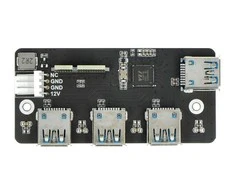 PCIe į USB 3.2 adapteris HUB 4x USB - suderinamas su Raspberry Pi CM4 - Waveshare 18899