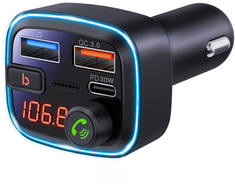 Peiying Automobilinis FM siųstuvas su Bluetooth funkcija