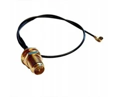Oem Perėjimas – U.FL (IPEX) į RP-SMA lizdą – tiesus adapteris su 200 mm kabeliu